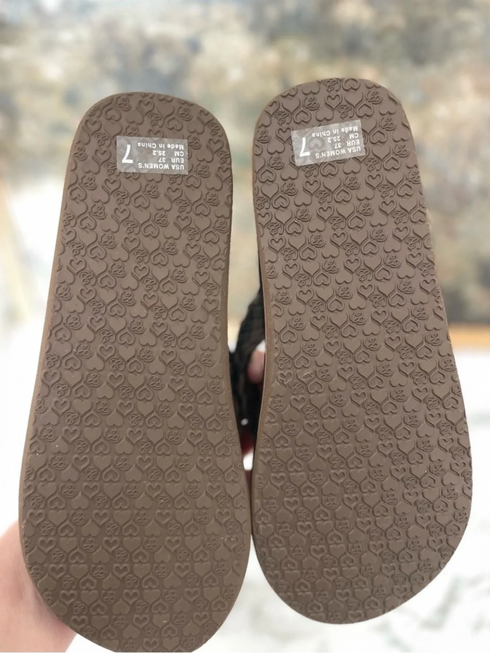 Cobian Leather Braided Bounce Chocolate Flip Flop size 7 Sandals Brown - Picture 4 of 6